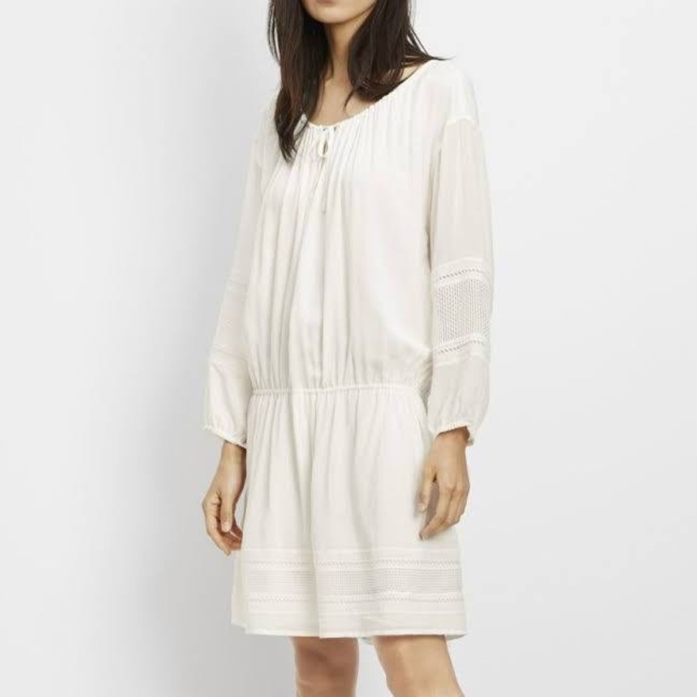 Vince. drawstring waist dress